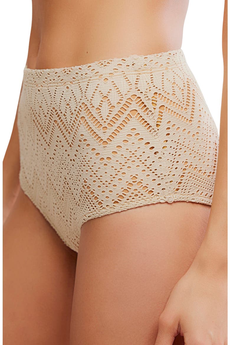 Billie High Waist Bikini Bottoms, Alternate, color, SAND