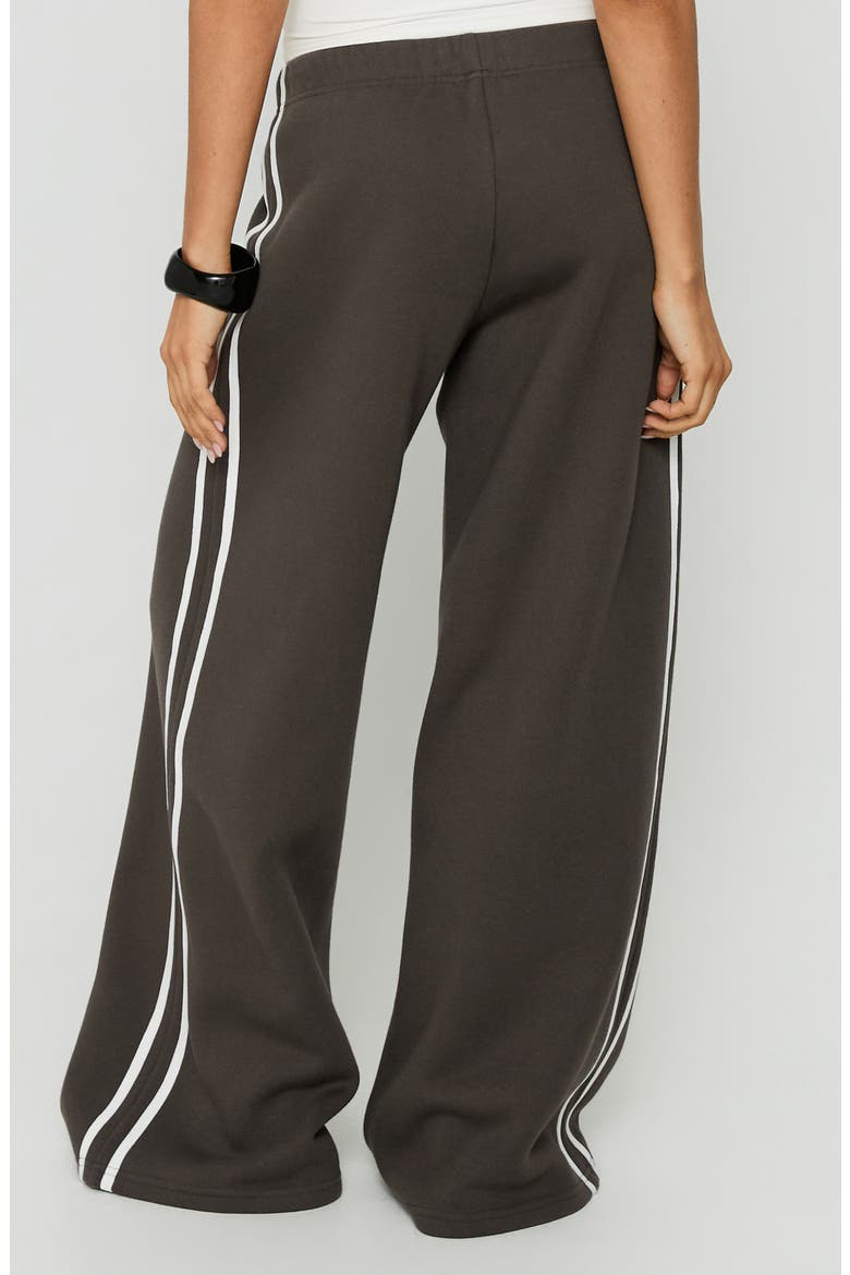 Kennah Stripe Wide Leg Sweatpants, Alternate, color, IRON GREY