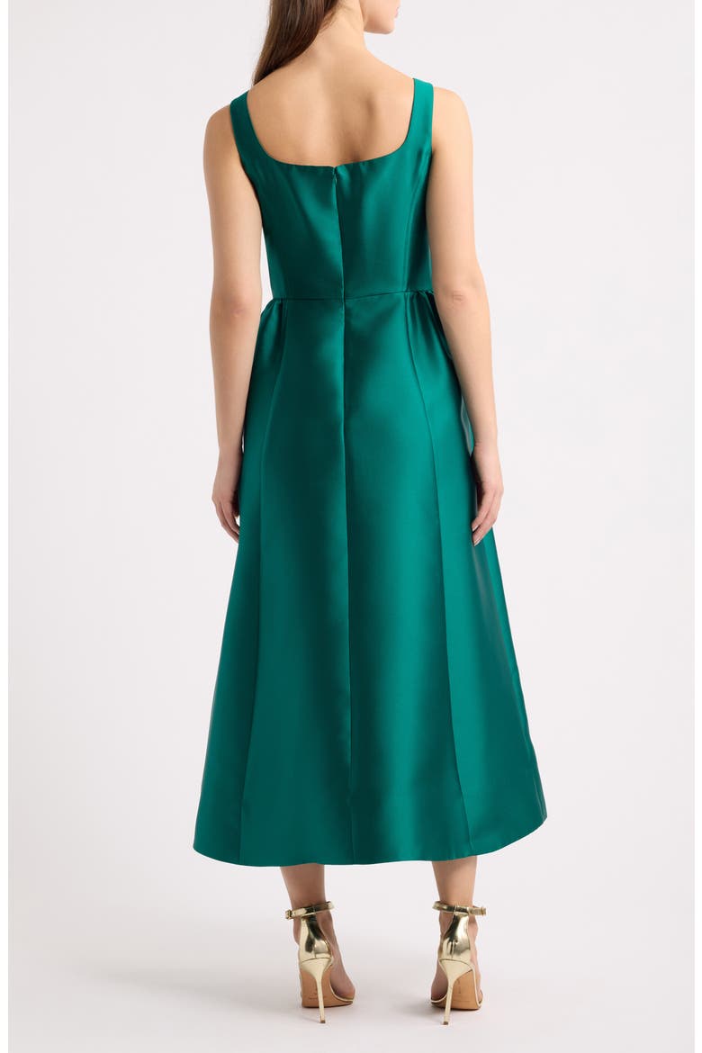 Sleeveless Square Neck Midi Dress, Alternate, color, GREEN