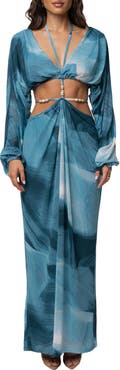 JLUXLABEL Hera Draped Maxi Skirt