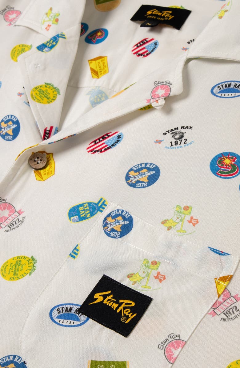 STAN RAY Tour Fruit Label Camp Shirt, Alternate, color, Fruits Aop