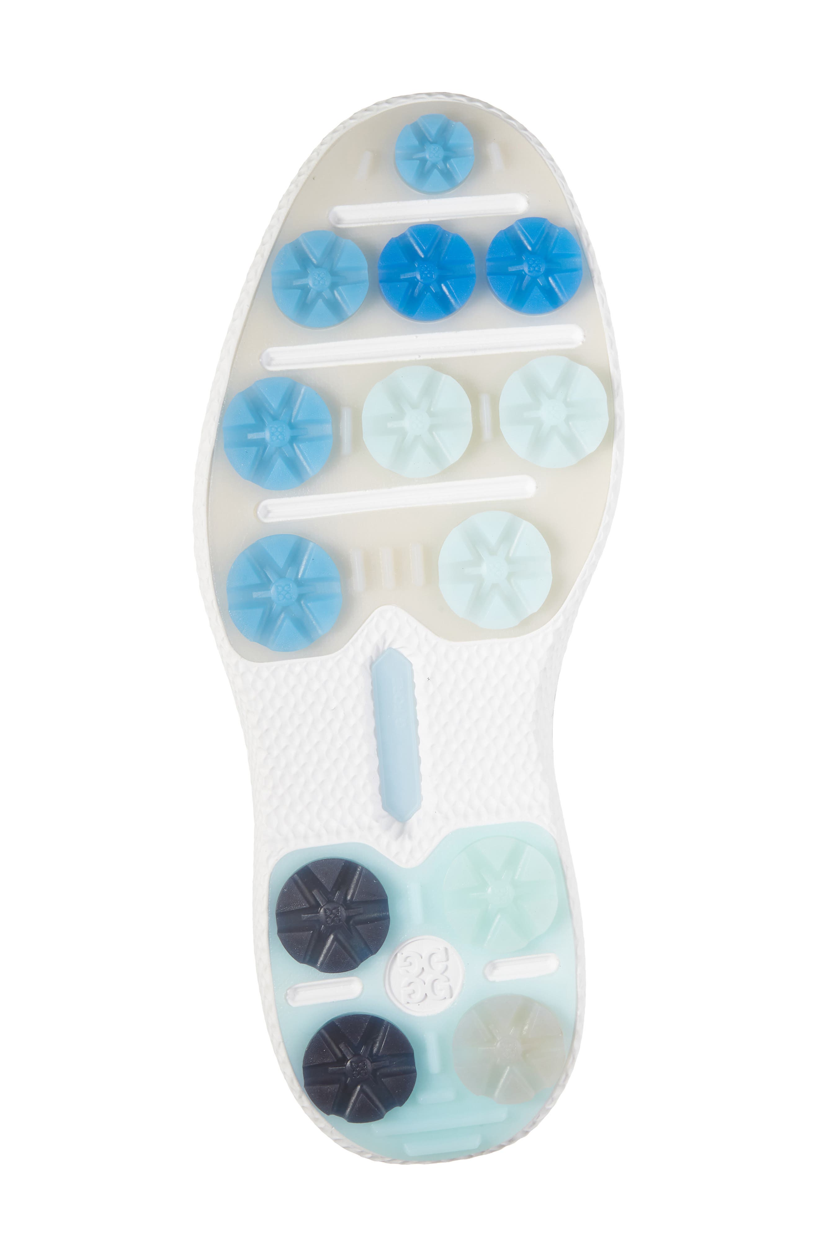 G/FORE Gallivanter Tuxedo Stripe Golf Shoe, Alternate, color, Snow/ Nimbus