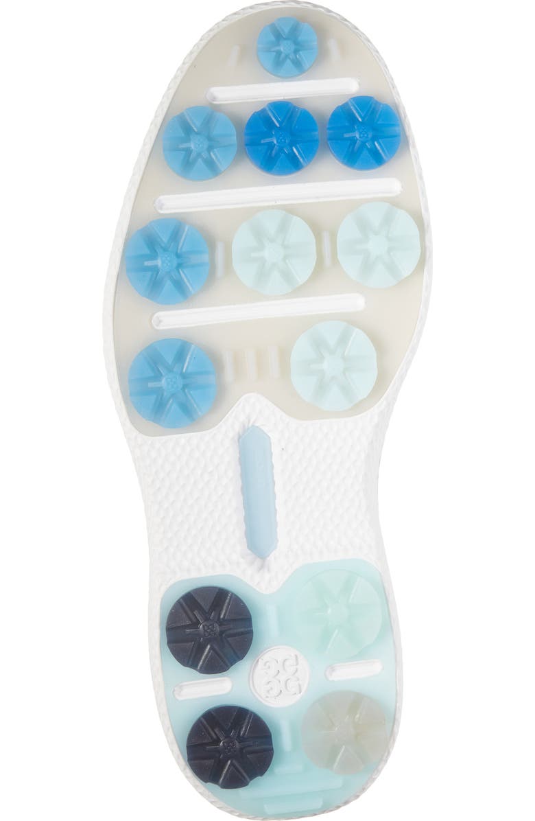 G/FORE Gallivanter Tuxedo Stripe Golf Shoe, Alternate, color, Snow/ Nimbus