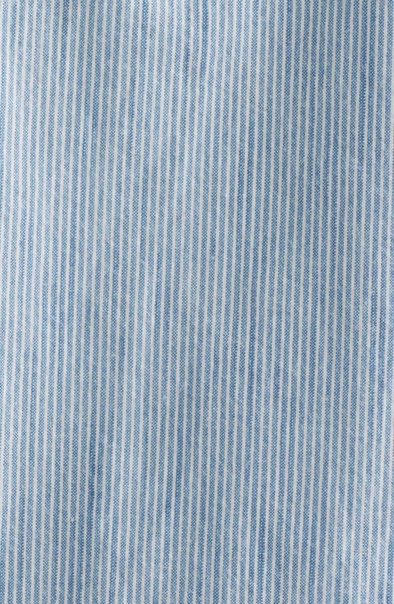 Madewell The Allday Indigo Stripe Button-Up Shirt, Alternate, color, Monaca Stripe