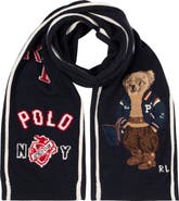 Polo Ralph Lauren Polo Bear Intarsia Wool & Cashmere Scarf