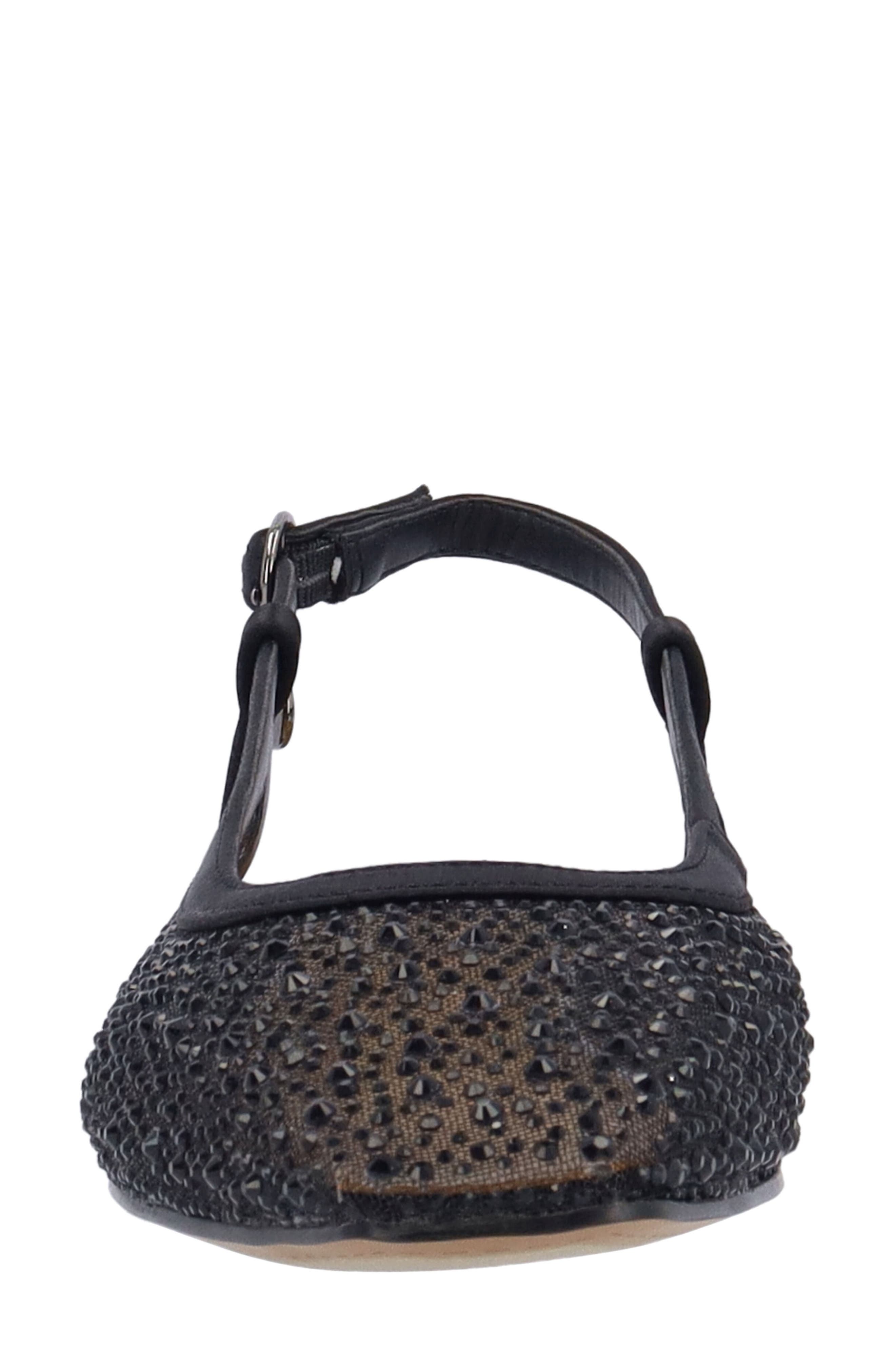 J. Reneé Layton Slingback Flat, Alternate, color, Black