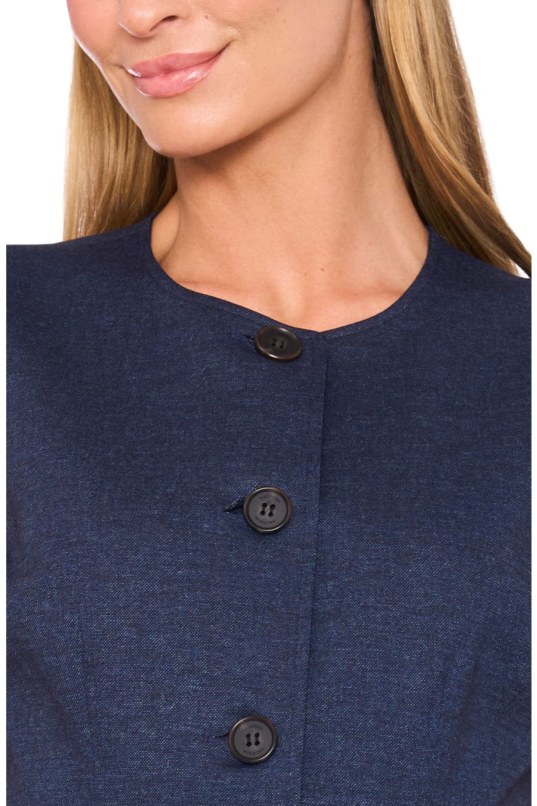Long Fitted Vest, Alternate, color, INDIGO NAVY