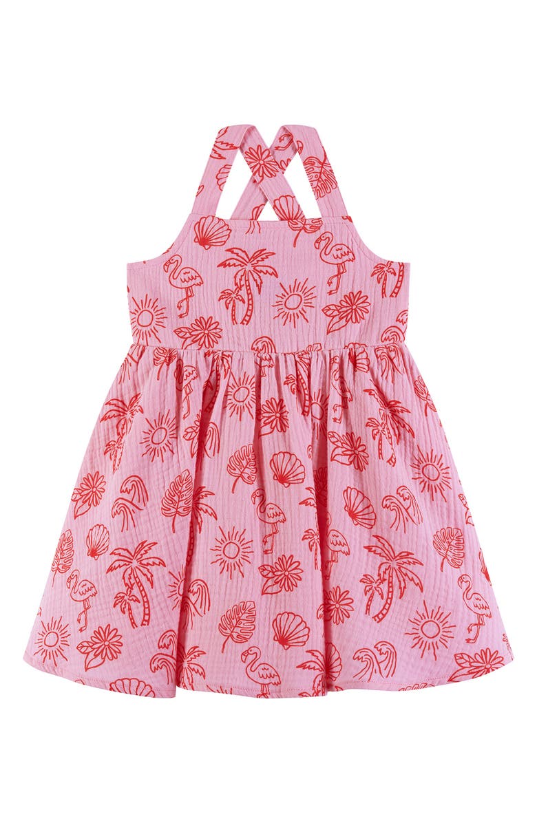 Andy & Evan Kids' Tropical Icon Gauze Dress, Main, color,