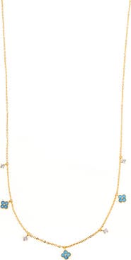 Arte Nova Jewellery Blue Flower Necklace