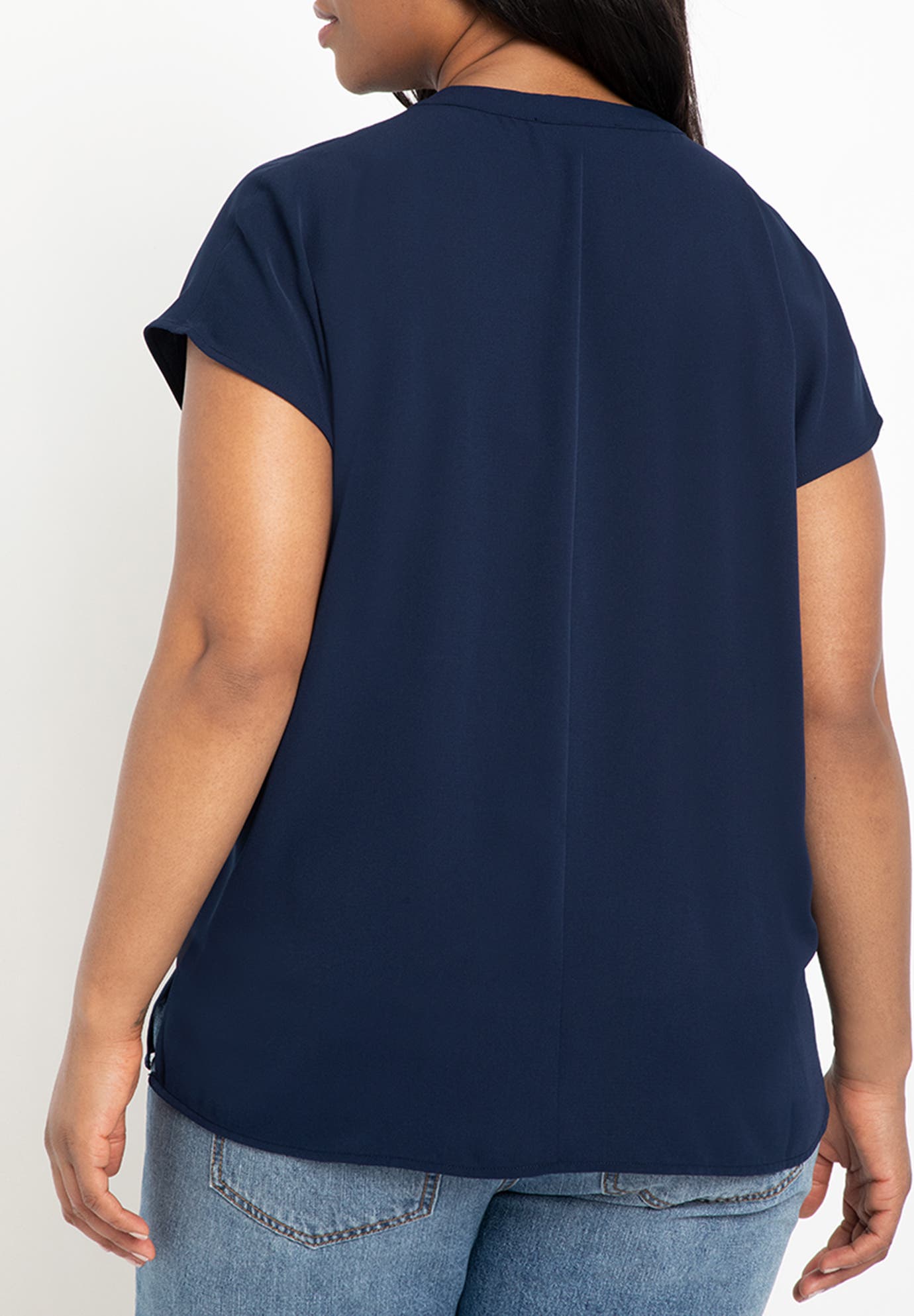Notch Collar Blouse - image 2