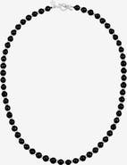 Dower & Hall Men's Black Pearl Halo Necklace