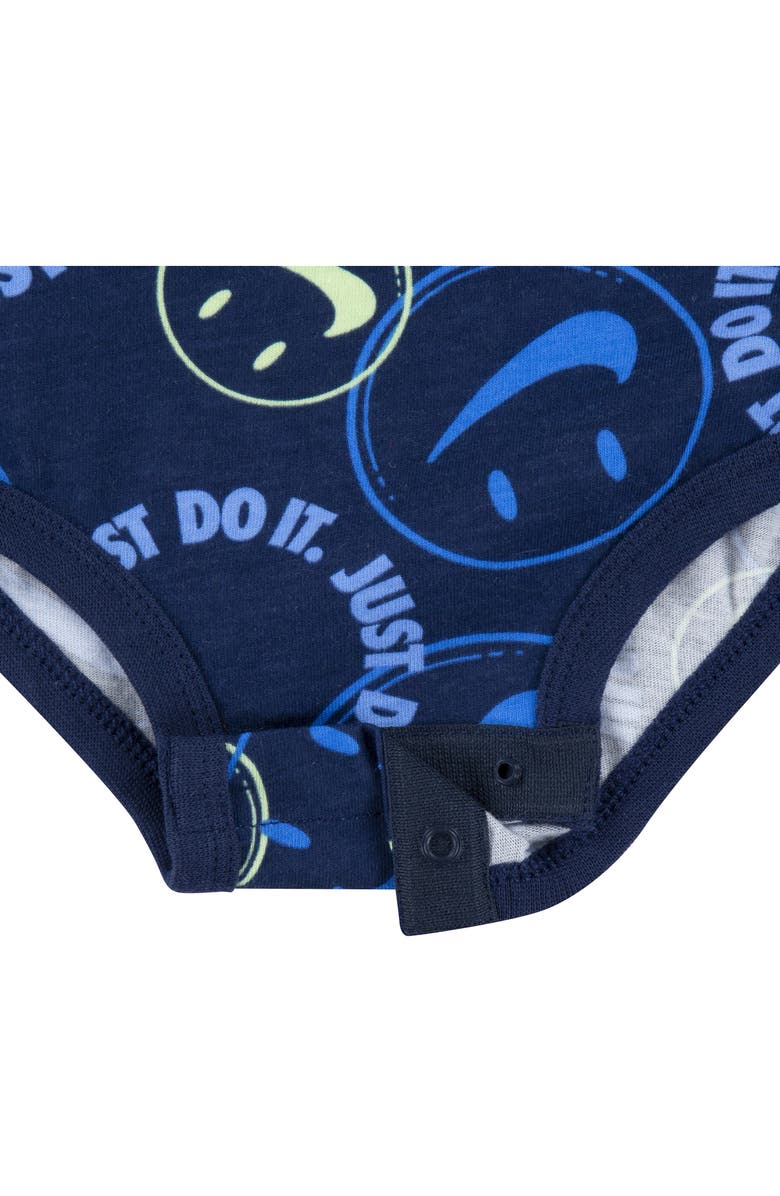 Nike Happy Long Sleeve Bodysuit & Pants Set, Alternate, color, Dark Grey