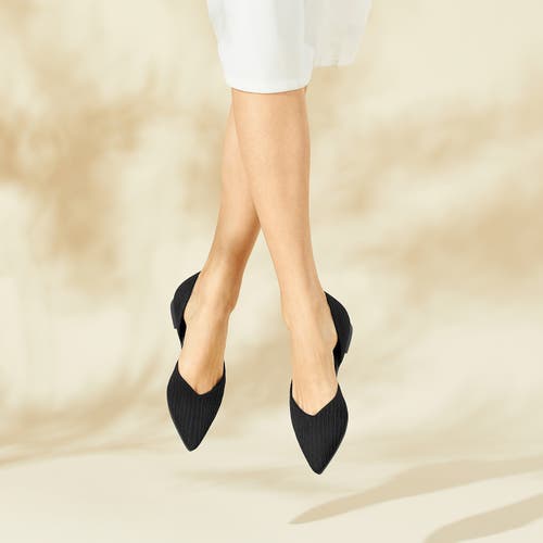 Vivaia Pointed-toe Flats In Black