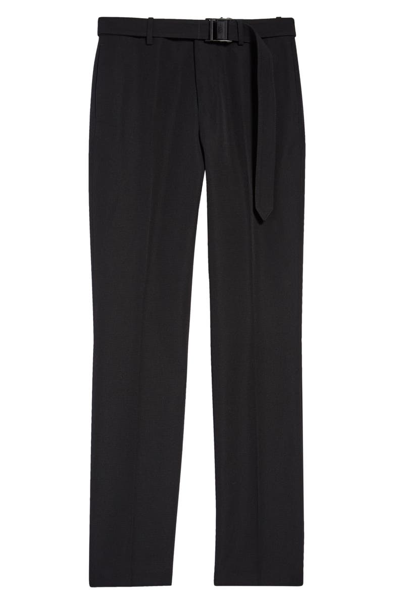 Off-White Belted Wool Slim Pants, Alternate, color, 