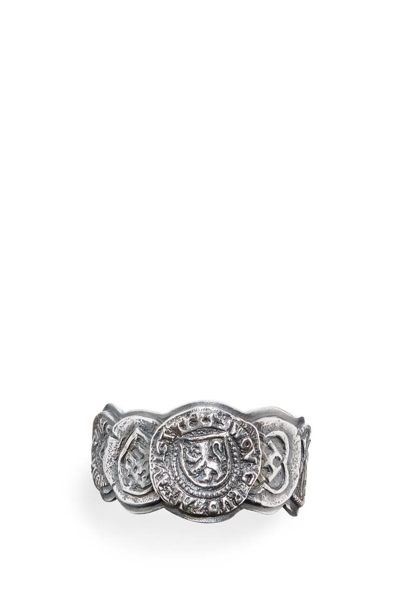 Shipwreck Coin Band Ring, 12mm, Alternate, color, SILVER