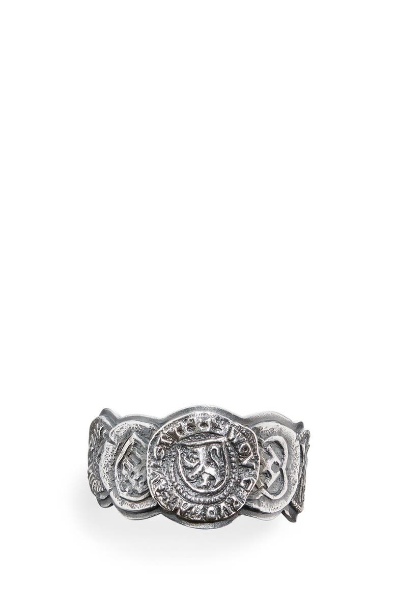 David Yurman Shipwreck Coin Band Ring, 12mm, Alternate, color, 