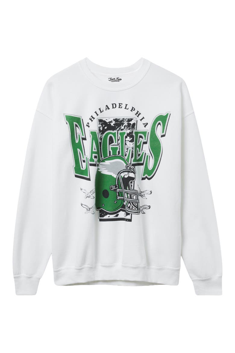 Philadelphia Eagles Conversion Graphic Sweatshirt, Main, color, WHITE