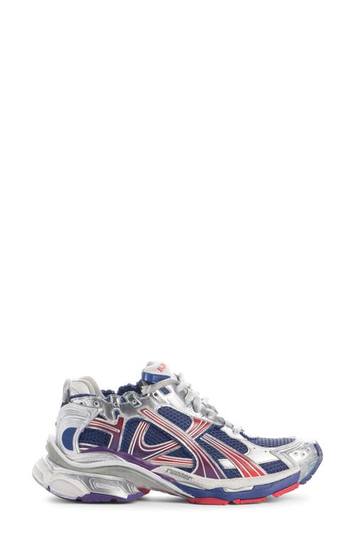Shop Balenciaga Runner Sneaker In Navy/red/grey