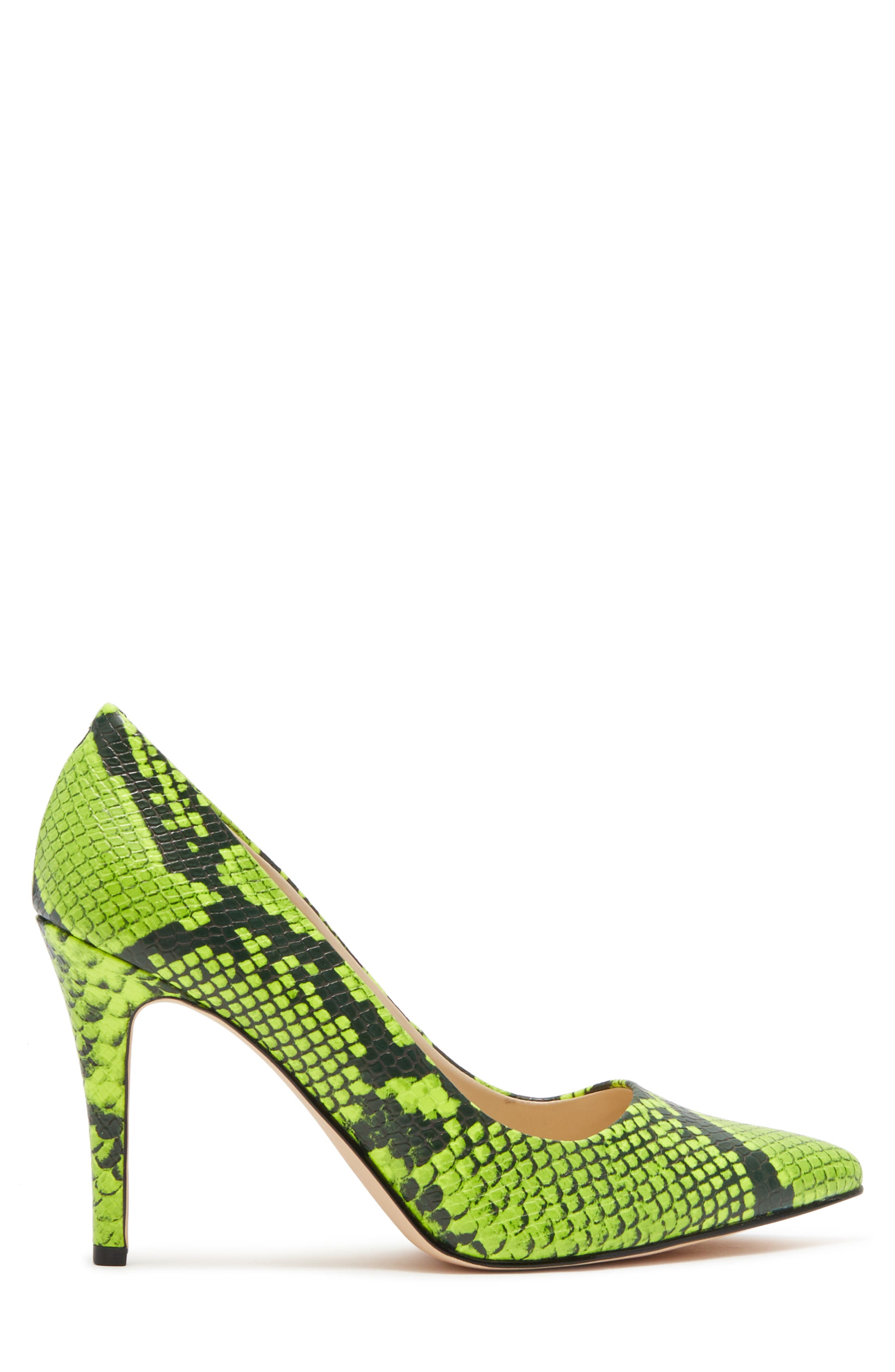 Nine West Act Snakeskin Embossed Pump, Alternate, color, 