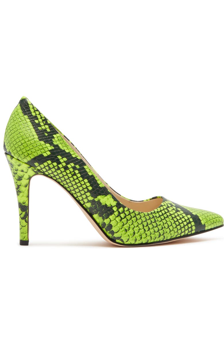 Nine West Act Snakeskin Embossed Pump, Alternate, color,