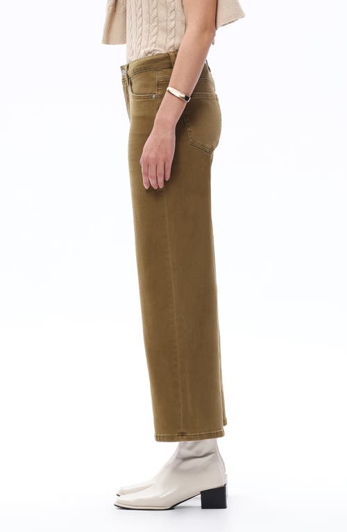 Bayeas Bella Crop Straight Leg Jeans In Brown