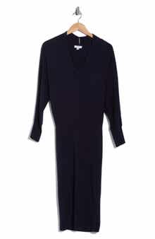 Reiss Sally Long Sleeve Midi Sweater Dress