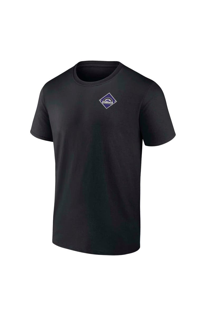 FANATICS Men's Fanatics  Black Colorado Rockies Field Play T-Shirt, Alternate, color, Black