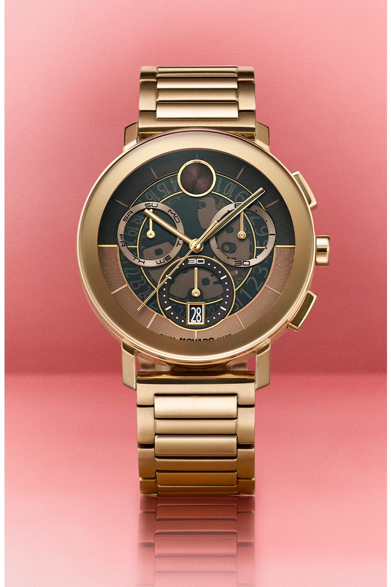 Bold Evolution 2.0 Chronograph Bracelet Watch, 42mm, Alternate, color, BROWN