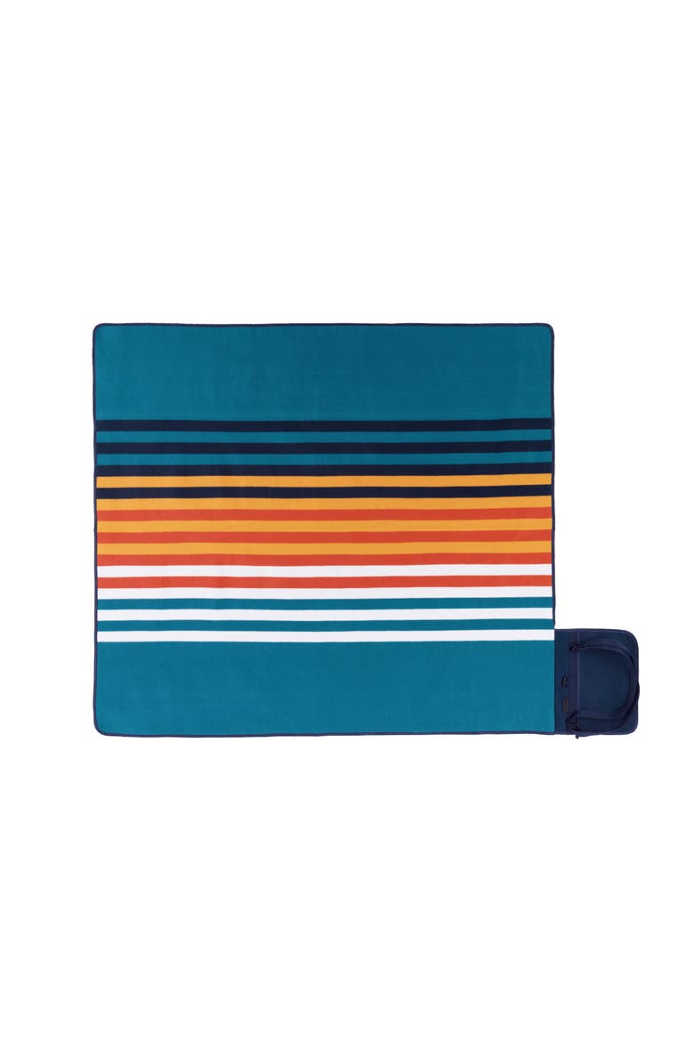 Blanket Tote XL Outdoor Picnic Blanket, Alternate, color, Marine Stripe