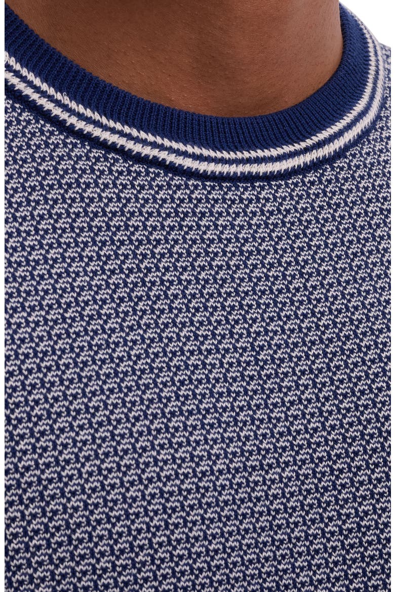Jacquard Knit Sweater, Alternate, color, NAVY