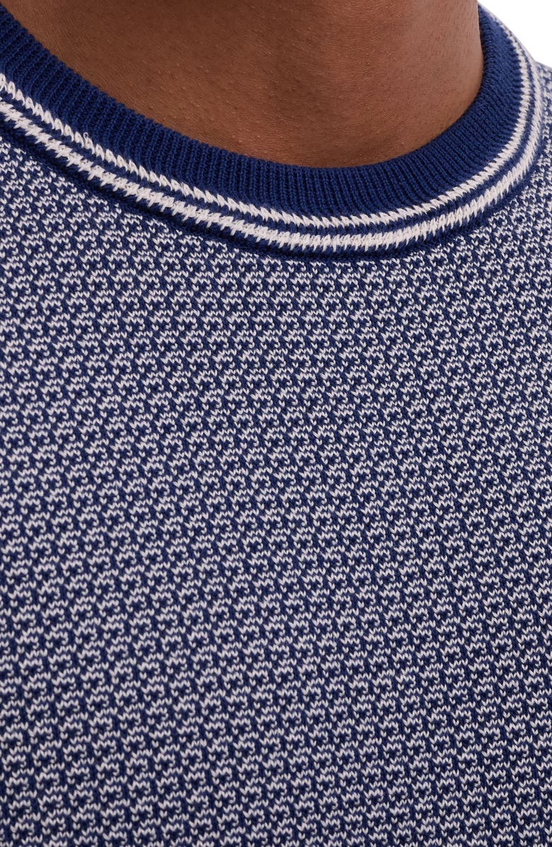 Bugatchi Jacquard Knit Sweater, Alternate, color, Navy