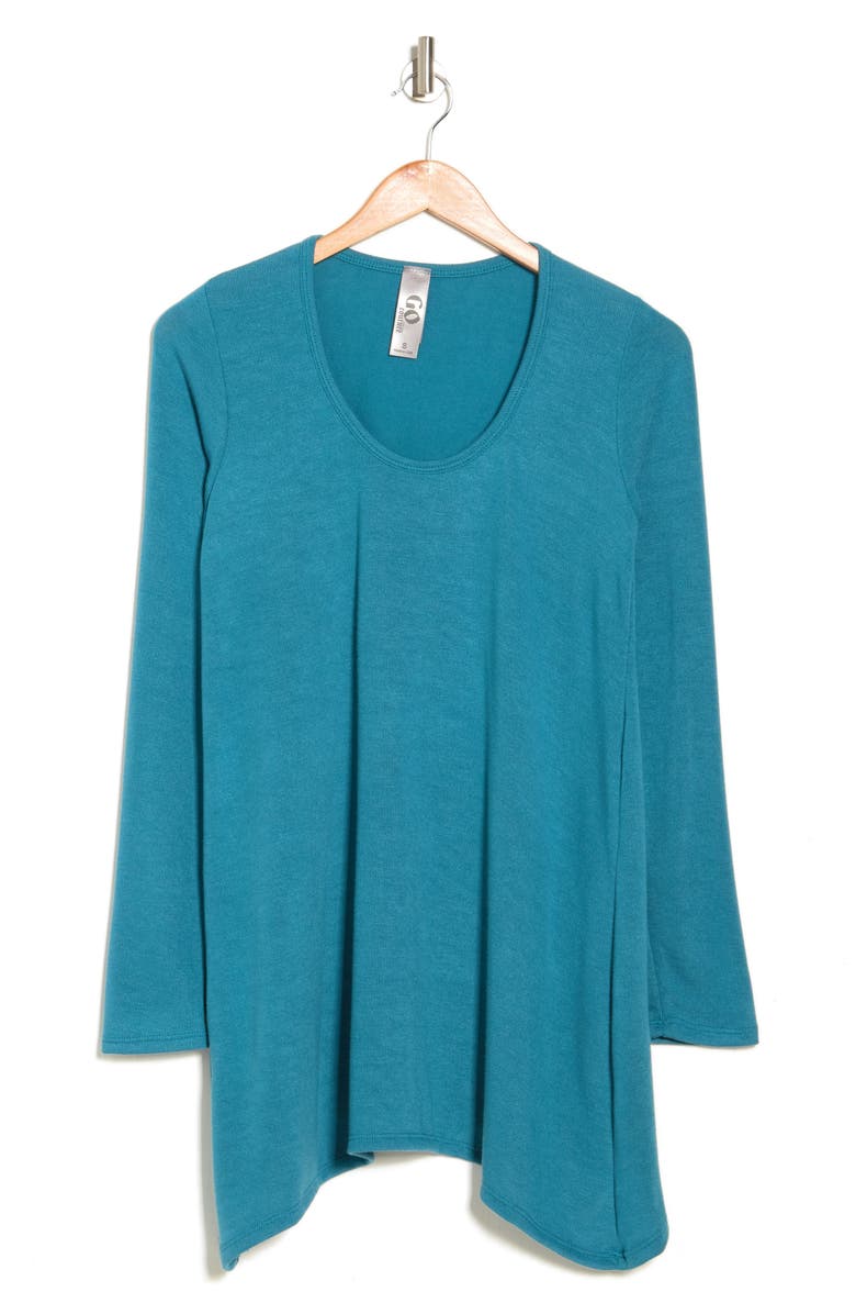 GO COUTURE Asymmetrical Swing Sweater, Alternate, color, Skydiver