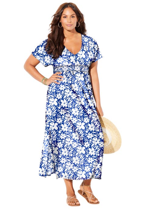 Pack & Go Wrinkle-Resistant Maxi Cover Up Dress
