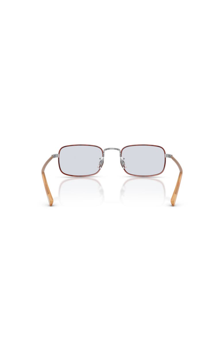 Oliver Peoples 49mm Rectangle optical glasses, Alternate, color, Silver