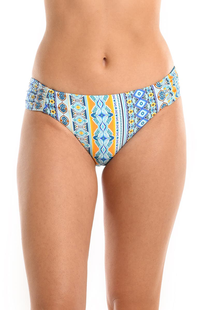 La Blanca Scarf Reversible Tab Bikini Bottoms, Main, color, Ice Blue