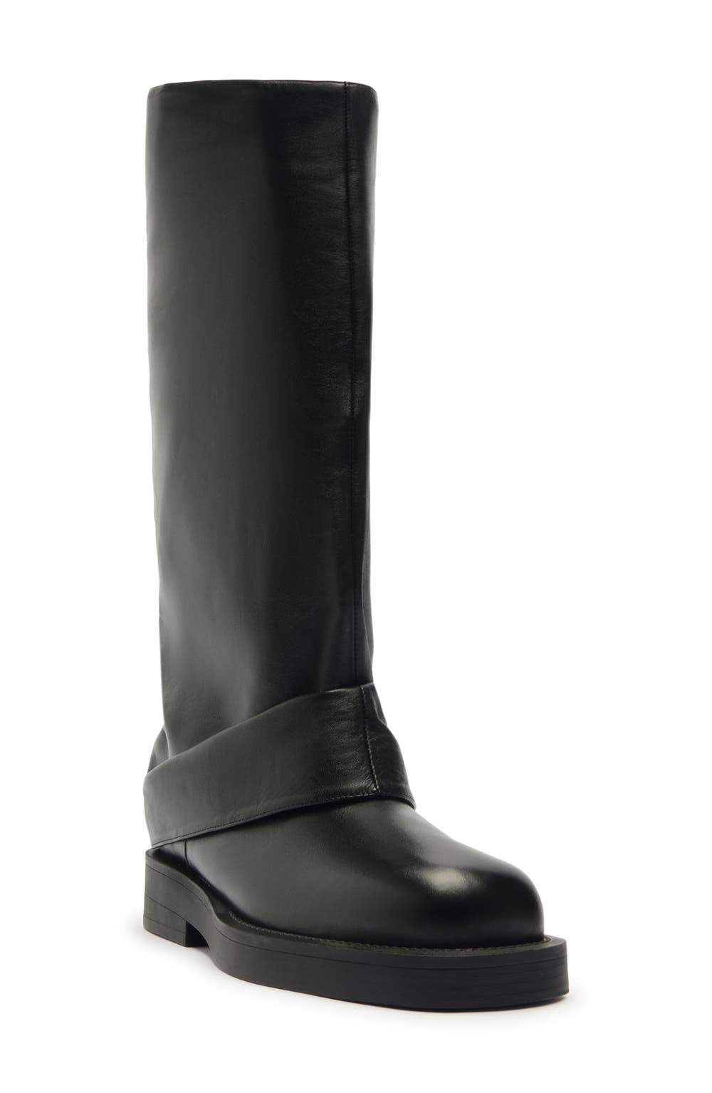 Keira Up Platform Knee High Boot, color, BLACK