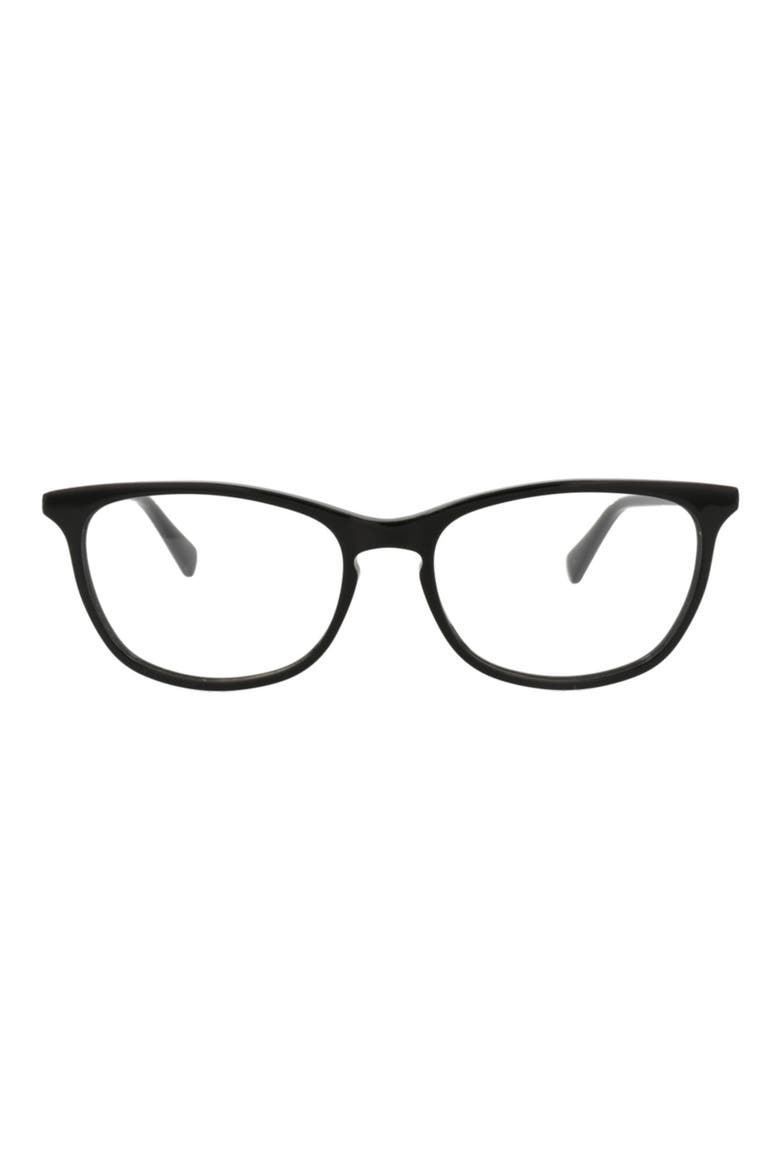 GG0549O 53mm Cat Eye Optical Glasses, Main, color, BLACK BLACK TRANSPARENT