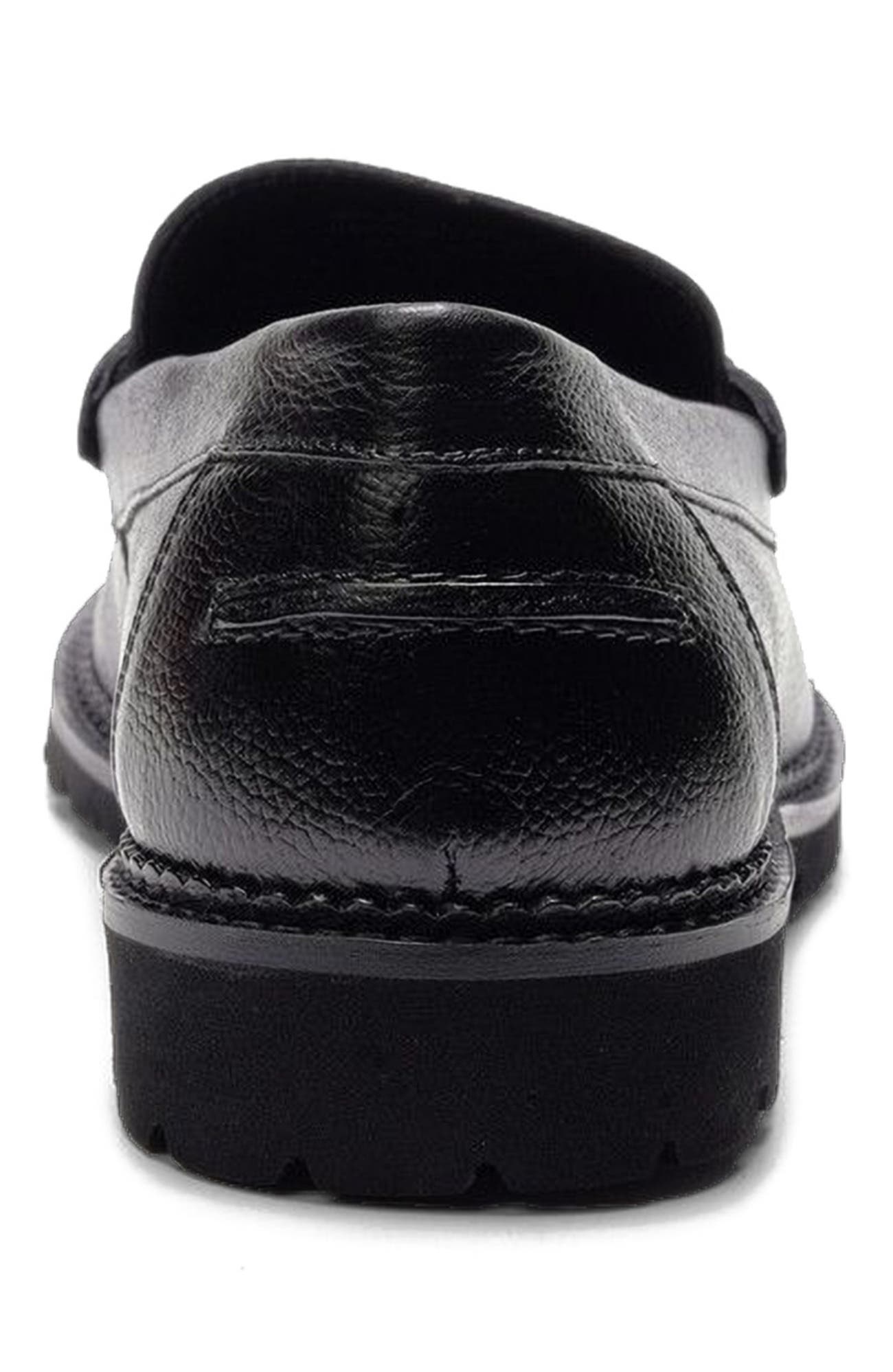 A. Veer Jasper Penny Loafer, Alternate, color, Black Leather