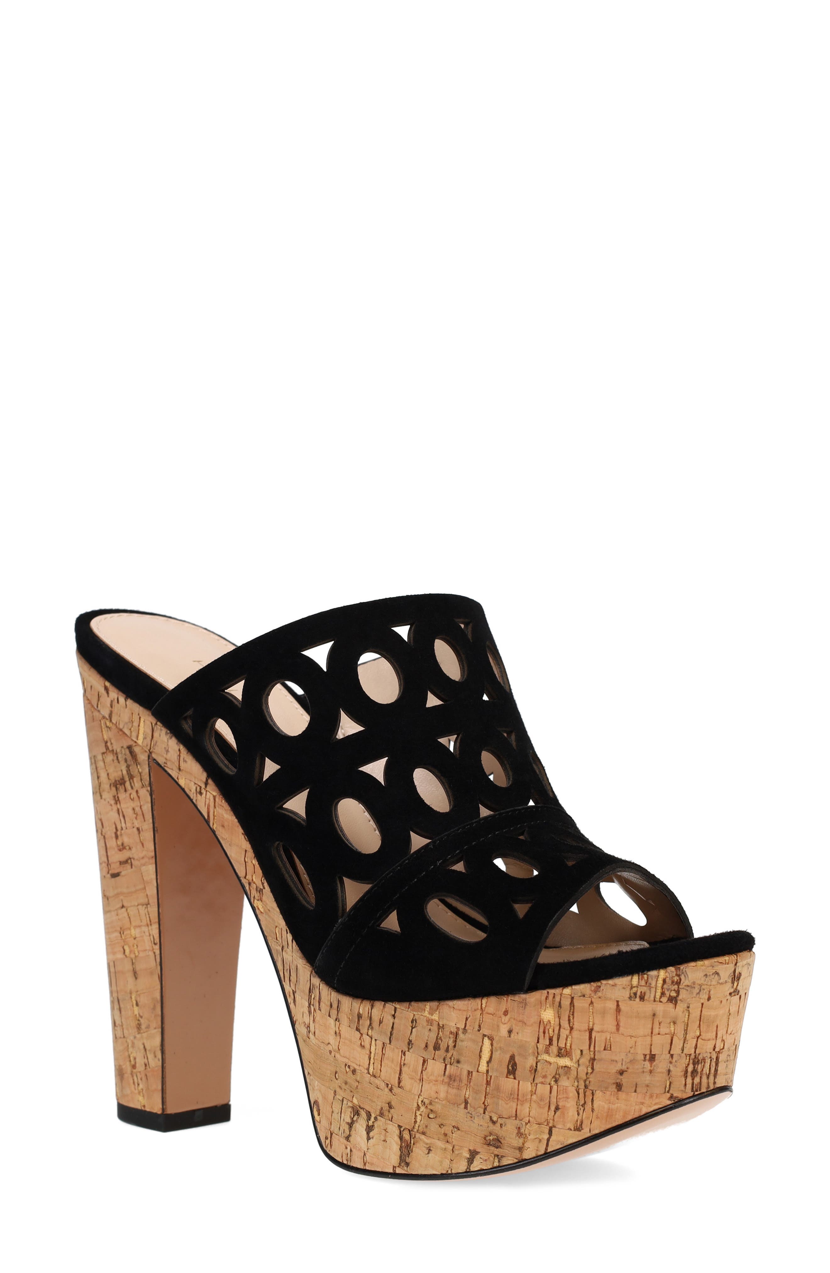 Pelle Moda Ilara Peep Toe Platform Sandal, Main, color, 