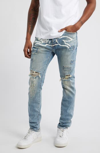 TAPERED BAGGY DENIM PANTS RUNNING DOG – BILLIONAIRE BOYS