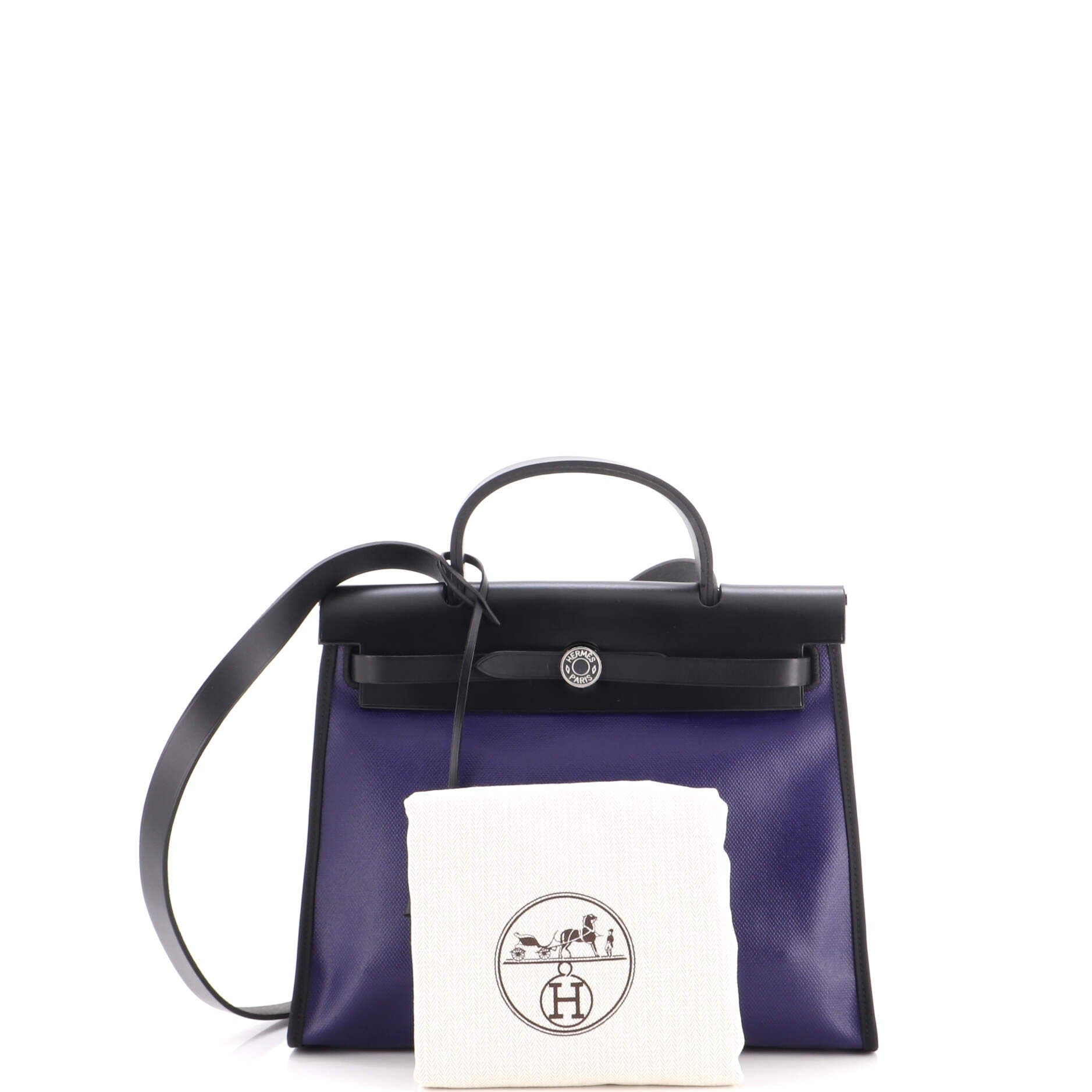 Herbag Zip Berline Vache Canvas and Leather 31, Alternate, color, Blue
