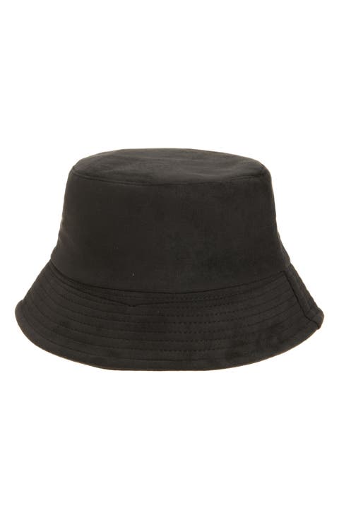 Faux Suede Bucket Hat