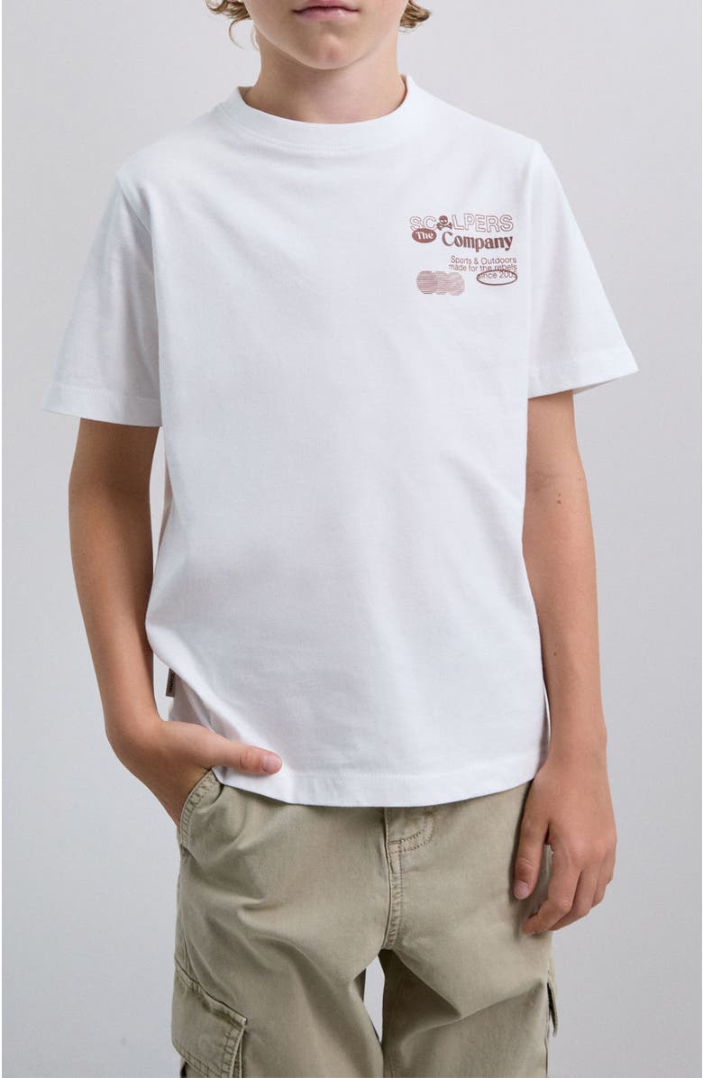 Scalpers Brandtee Kids, Alternate, color, White