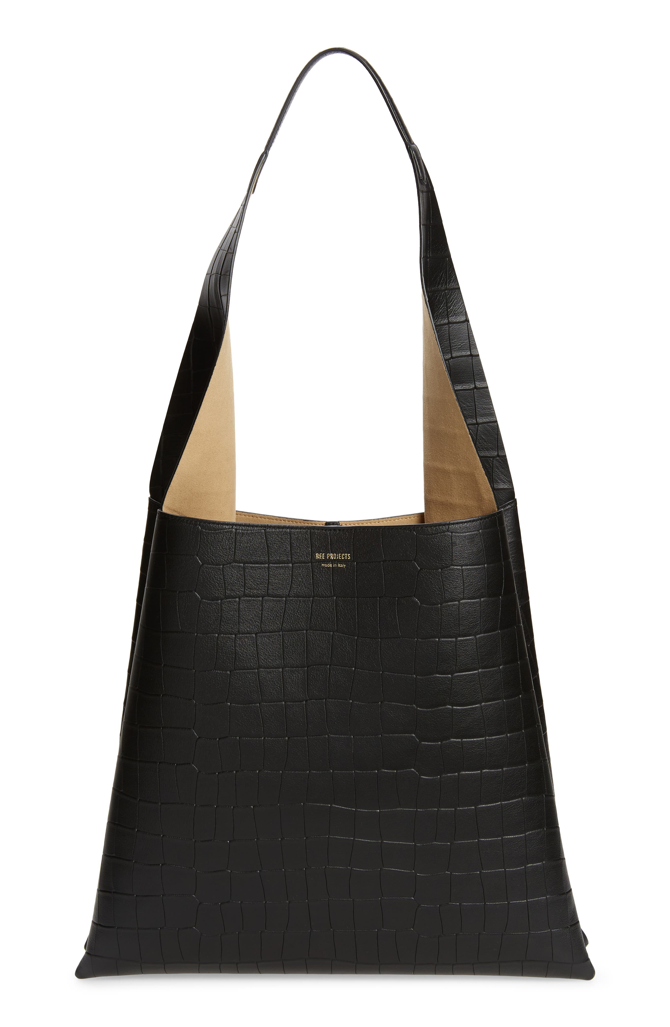 Ree Projects Nessa Soft Croc Embossed Leather Tote, Main, color, 