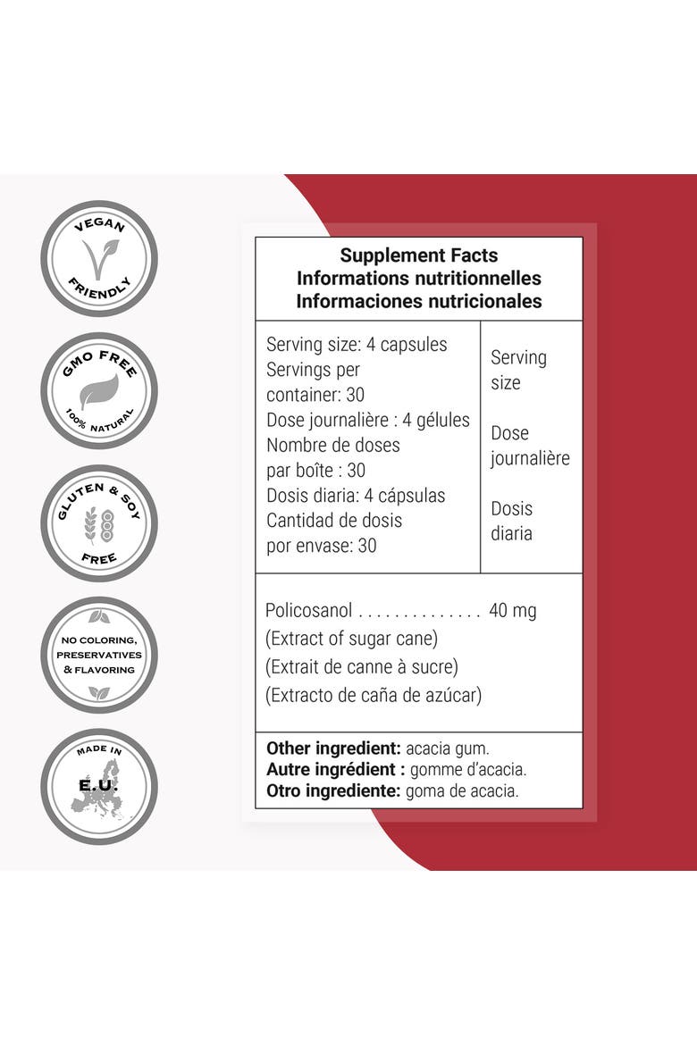 Policosanol 40mg per Day, Alternate, color, None
