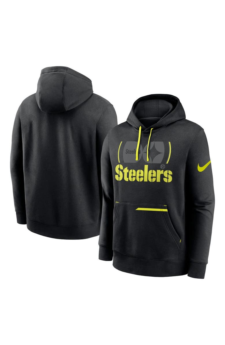 Nike Men's Nike  Black Pittsburgh Steelers Volt Pullover Hoodie, Main, color, 