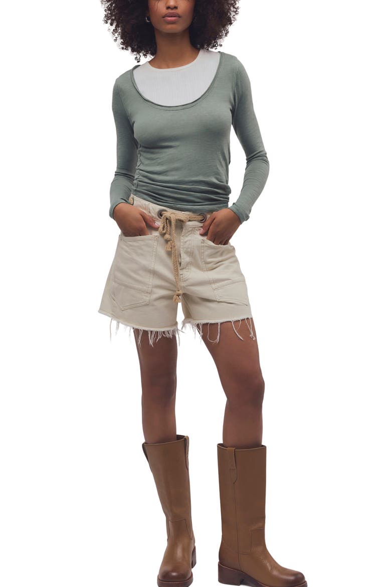 Siren Long Sleeve Top, Alternate, color, OLIVE LEAF