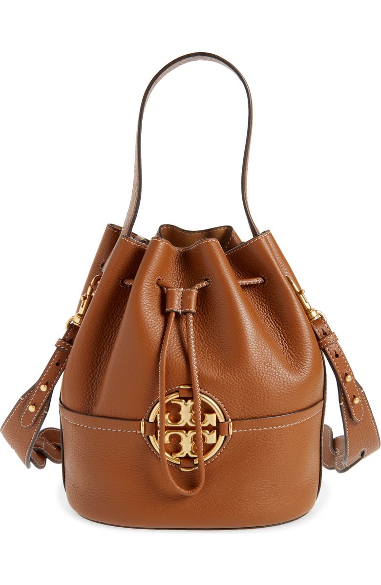 Tory Burch Miller Leather Bucket Bag, Main, color,