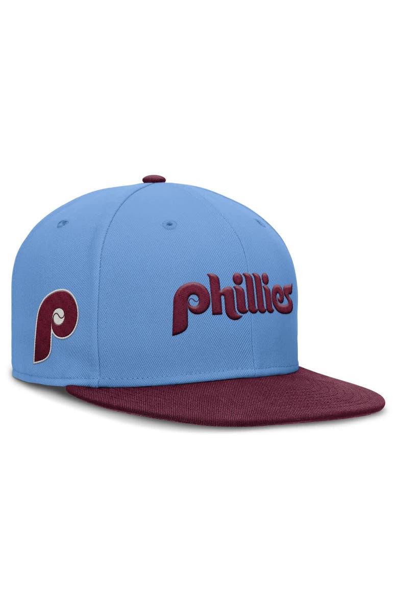 Nike Men's Nike Light Blue Philadelphia Phillies True Performance Fitted Hat, Alternate, color,