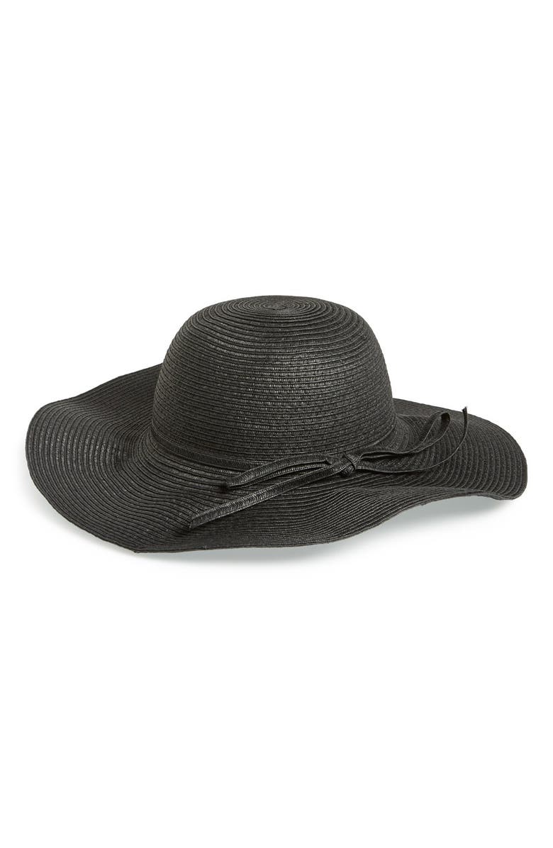 Amici Accessories Floppy Straw Hat, Main, color, 